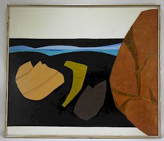 Roger Martin Modernist Seashore Painting