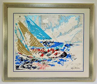 LeRoy Neiman America's Cup Maritime Lithograph