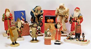 14PC Roy Brindamour Christmas Holiday Decorations