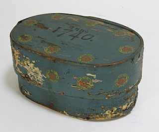 C.1740 Swedish Painted Wood Pantry Box