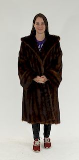FINE Lady's Mink Fur High Fashion Winter Coat