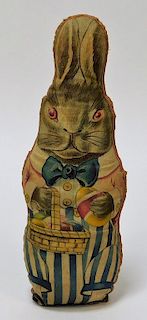 C.1930 American Primitive Easter Bunny Stuffed Toy