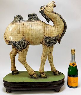 LG Chinese Tessellated Bone Veneer Camel