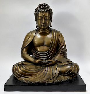 LARGE Chinese Bronze Buddha of Wisdom Statue