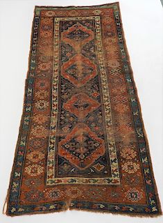 Persian Sarouk Geometric Flower Carpet Rug Runner