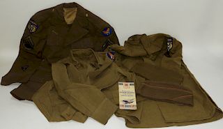 United States WWII Military Uniform Ephemera Group