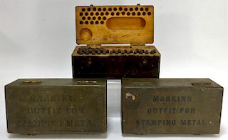 3 WWI 74th Infantry Marking Outfit Tap Sets