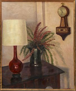 Gert Schaefler "Interior" Oil on Canvas