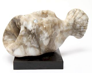 Mid-Century Modern "Blowfish" Stone Sculpture