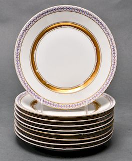Italian Ginori "Sicilian" Porcelain Plates, 9