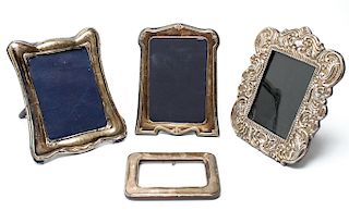 Art Nouveau Style English Silver Repousse Frames 4