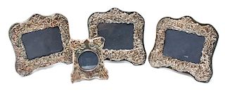 Art Nouveau Style English Silver Repousse Frames 4