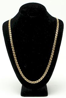 18K Yellow Gold Linked Necklace