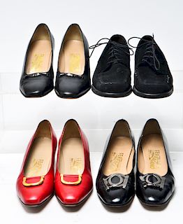 Salvatore Ferragamo Vintage Designer Shoes 4 Pairs
