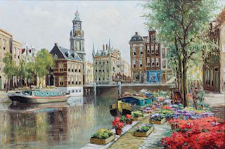 C. Schuyler
(20th century)
Canal in Amsterdam