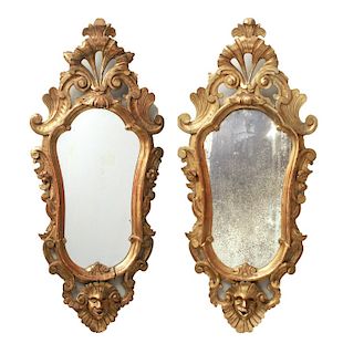 Italian Baroque Style Gilt-Wood Mirrors, 19th C.