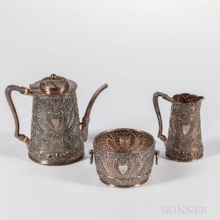 Three-piece Tiffany & Co. Sterling Silver Breakfast Set