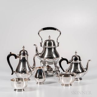 Six-piece Tiffany & Co. Sterling Silver Tea and Coffee Service