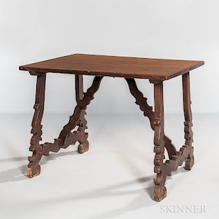 Spanish Walnut Baroque-style Table