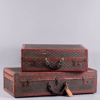 Two Maison Goyard Suitcases