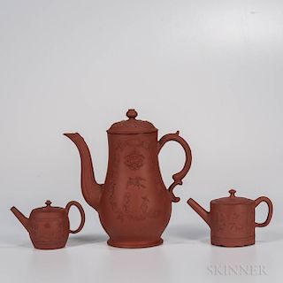 Three Staffordshire Redware Items