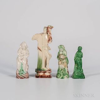 Four Staffordshire Figures of the Seasons