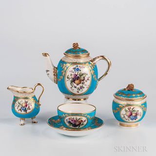 Four-piece Minton Bone China Solitaire Tea Set