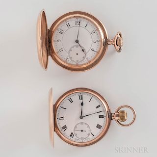 9kt Gold Zenith "Prima" and a 14kt Gold Unmarked Watch