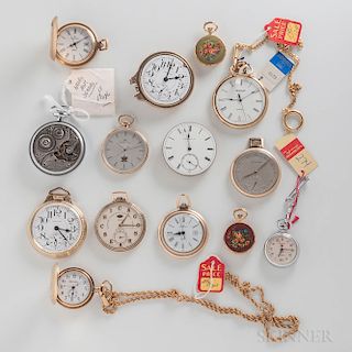 Fourteen Pocket Watches from the Hamilton Watch Co. Archives