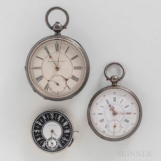 Two Waltham Watches and a Swiss Watch