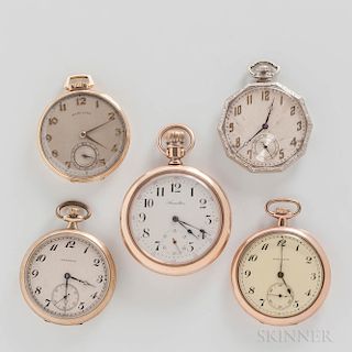 Five Hamilton Watch Co. Watches