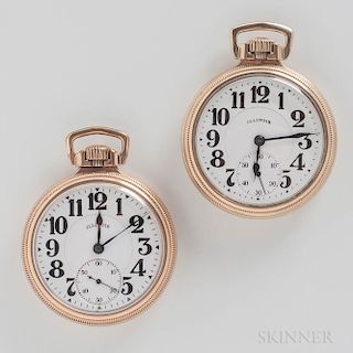 Two Illinois "Bunn Special" Open-face Watches