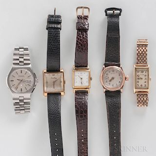 Five Vintage Wristwatches