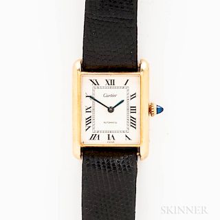 Cartier 18kt Gold Automatic Wristwatch