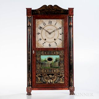 E. Terry & Son Stenciled Shelf Clock