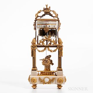 Temple d'Amour Marble and Ormolu Annular Shelf Clock