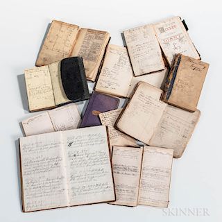 Eleven 19th Century Gurley Day Books or Ledgers