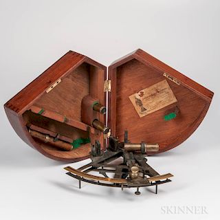 Double Frame Brass Sextant