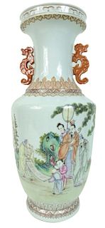 Large Chinese Porcelain Immortal Vase