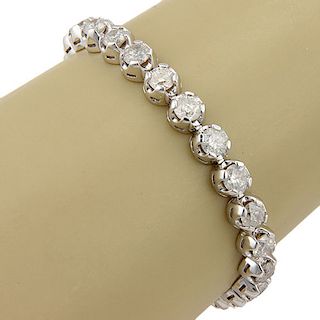 NEW 14K 5.12 Carat Diamond Tennis Bracelet