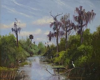 Artist Unknown, Florida Highwaymen Oil Painting