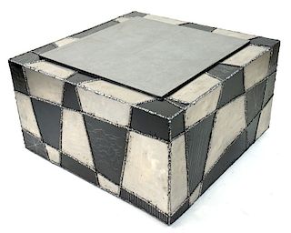 (1) Paul Evans Style Argente Cube Slate Coffee Tab