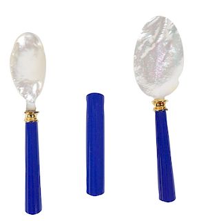 Contemporary Faberge M.O.P Caviar Spoons