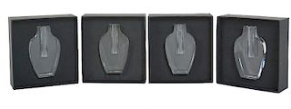 (4) Four Maker Unknown Single Miniature Rose Vases