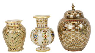 (3) Three Assorted Decorative Vases