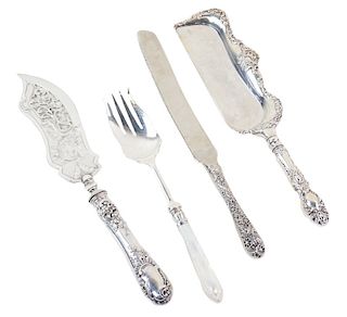 (4) Sterling Silver Serving Items