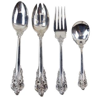 (4) Four Grand Baroque Sterling Serving Items