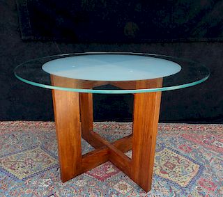 CRATE & BARREL MID CENTURY STYLE  TABLE 