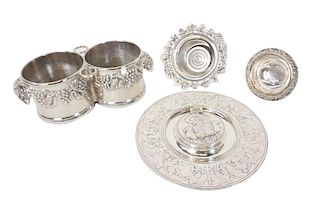 (4) Four Silver Plated Assorted Items