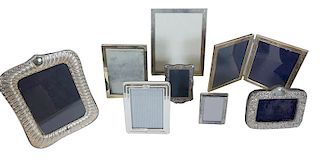 (8) Eight Assorted Sterling Silver Picture Frames